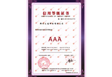 信用評(píng)估等級(jí)證書(shū)